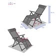 HESPERIDE - Fauteuil de jardin inclinable "Decima" bordeaux & graphite 8 positions en aluminium traoté époxy - vignette