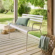 HESPERIDE - Banc de jardin "Greensboro" argile 2 places - vignette