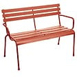 HESPERIDE - Banc de jardin "Greensboro" ambre en acier traité époxy - vignette