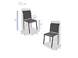 HESPERIDE - Chaise De Jardin En Aluminium Empilable Anthracite/graphite Essentia - Hespéride - vignette