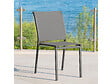 HESPERIDE - Chaise De Jardin En Aluminium Empilable Wengé/tonka Essentia - Hespéride - vignette