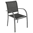 HESPERIDE - Fauteuil De Jardin En Texaline Piazza Gris Anthracite/graphite - vignette