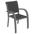 HESPERIDE - Fauteuil De Jardin En Texaline Piazza Gris Anthracite/graphite - vignette
