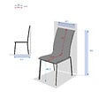 HESPERIDE - Chaise de jardin empilable "Axant" wengé & praline en aluminium traité époxy - vignette