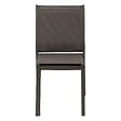 HESPERIDE - Chaise de jardin empilable "Essentia" wengé & praliné aluminium et texaline - vignette