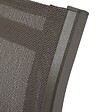 HESPERIDE - Chaise de jardin empilable "Essentia" wengé & praliné aluminium et texaline - vignette