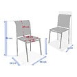 HESPERIDE - Chaise de jardin empilable "Essentia" wengé & praliné aluminium et texaline - vignette