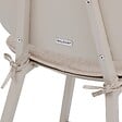 HESPERIDE - Lot de 2 chaises hautes de jardin "Terzano" argile & beige aluminium - vignette