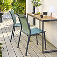 HESPERIDE - Chaise "Essentia" empilable vert olive & graphite - vignette