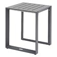HESPERIDE - Table d'appoint carrée "Allure" graphite 44 x 44 x 55cm en aluminium - vignette