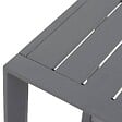HESPERIDE - Table d'appoint carrée "Allure" graphite 44 x 44 x 55cm en aluminium - vignette