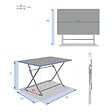 HESPERIDE - Table de jardin rectangle Greensboro 110 x 70 cm Argile - Hespéride - vignette