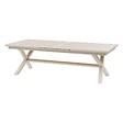 HESPERIDE - Table de jardin extensible "Axiome" effet bois lin & argile 12 places en aluminium - vignette