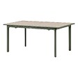 HESPERIDE - Table de jardin "Dilors" effet bois lin & vert laurier 10 places en aluminium - vignette