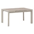 HESPERIDE - Table de jardin extensible "Évasion" effet bois lin & argile 8 places lates en aluminium - vignette