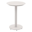 HESPERIDE - Table d'appoint de jardin ronde "Olimio" avoine 48 x 68cm en aluminium - vignette