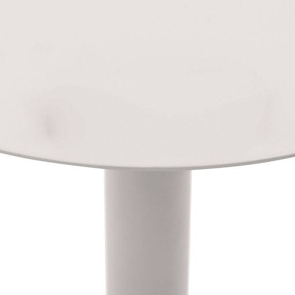 HESPERIDE - Table d'appoint de jardin ronde "Olimio" avoine 48 x 68cm en aluminium - large