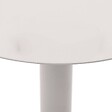 HESPERIDE - Table d'appoint de jardin ronde "Olimio" avoine 48 x 68cm en aluminium - vignette