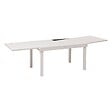 HESPERIDE - Table de jardin extensible "Piazza" argile 10 places en aluminium traité en epoxy - vignette