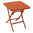 HESPERIDE - Table d'appoint de jardin carrée "Greensboro" ambre 40x40cm en acier traité époxy - vignette