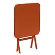 HESPERIDE - Table d'appoint de jardin carrée "Greensboro" ambre 40x40cm en acier traité époxy - vignette