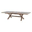 HESPERIDE - Table de jardin extensible "Axiome" graphite & honey 10 places en aluminium - vignette