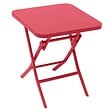HESPERIDE - Table d'appoint de jardin carrée "Greensboro" groseille 40x40cm en acier traité époxy - vignette