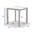 HESPERIDE - Table de jardin carrée alu Evasion 2 places effet bois - Hespéride - vignette