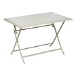 HESPERIDE - Table de jardin pliante carrée "Azua" argile 4 places en aluminium traité en epoxy - vignette