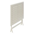 HESPERIDE - Table de jardin pliante carrée "Azua" argile 4 places en aluminium traité en epoxy - vignette