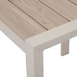 HESPERIDE - Table de jardin "Évasion" effet bois lin & argile 2 places lates en aluminium - vignette