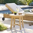 HESPERIDE - Table d appoint de jardin ronde "Papouasie" 55 x 50,8cm en acacia - vignette