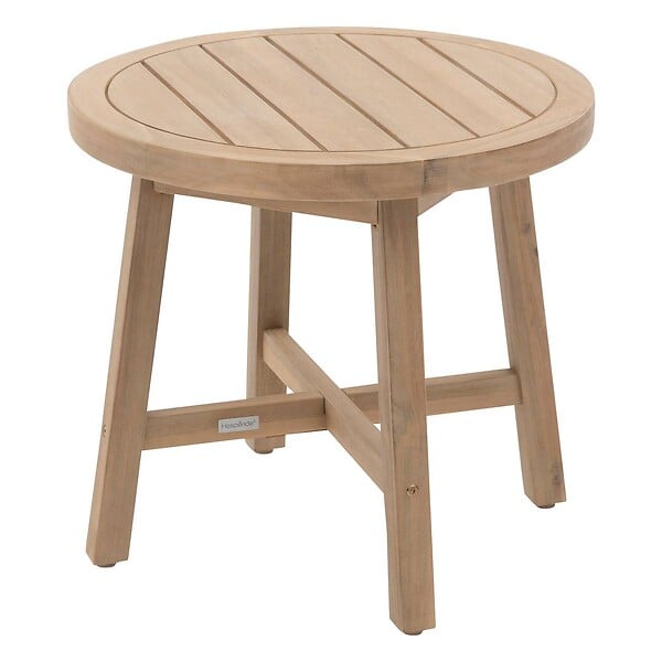 HESPERIDE - Table d appoint de jardin ronde "Papouasie" 55 x 50,8cm en acacia - large