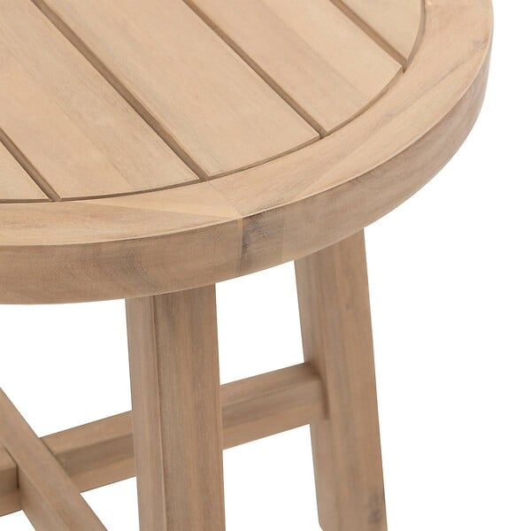 HESPERIDE - Table d appoint de jardin ronde "Papouasie" 55 x 50,8cm en acacia - large