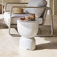 HESPERIDE - Table d'appoint de jardin "Timandra" D. 35 x H47cm en terrazzo - vignette