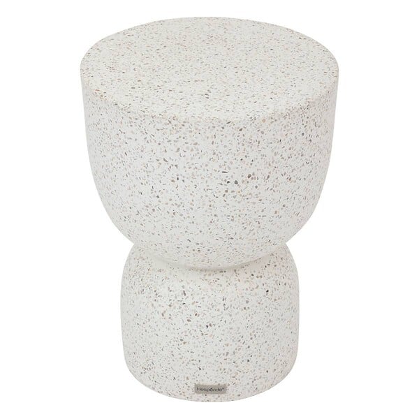 HESPERIDE - Table d'appoint de jardin "Timandra" D. 35 x H47cm en terrazzo - large