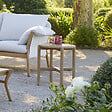 HESPERIDE - Table d appoint de jardin ronde "Deona" 50cm x 54cm en acacia - vignette