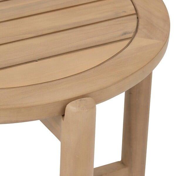 HESPERIDE - Table d appoint de jardin ronde "Deona" 50cm x 54cm en acacia - large