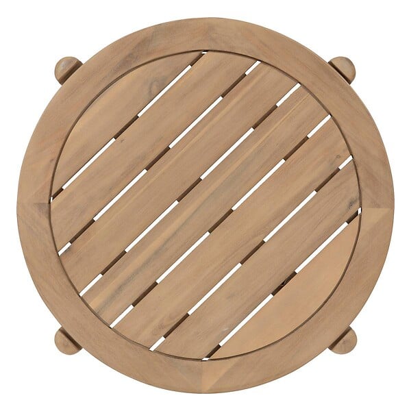 HESPERIDE - Table d appoint de jardin ronde "Deona" 50cm x 54cm en acacia - large