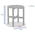 HESPERIDE - Table d appoint de jardin ronde "Deona" 50cm x 54cm en acacia - vignette