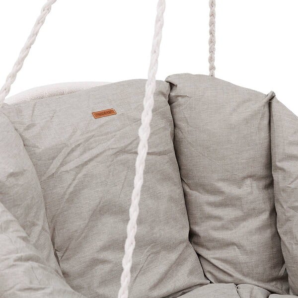 HESPERIDE - Chaise de détente suspendue "Cordessa" en acier traité époxy - large