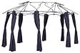 HESPERIDE - Rideaux pour tonnelle "Maldives" 5x3m en polyester ardoise - vignette