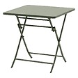 HESPERIDE - Table de jardin pliante carrée "Greensboro" vert laurier 2 places en acier - vignette