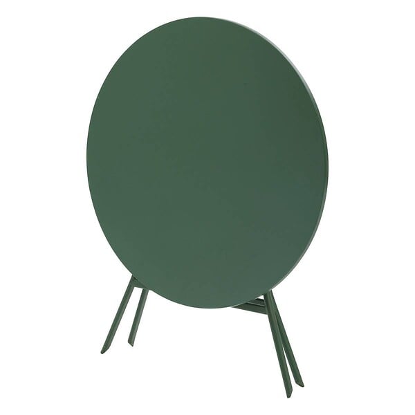 HESPERIDE - Table de jardin pliante ronde "Greensboro" vert olive 4 places en acier - large