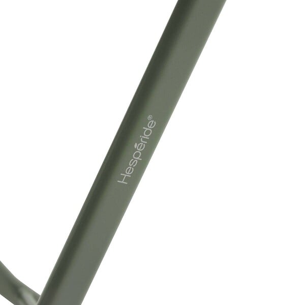 HESPERIDE - Table de jardin pliante ronde Greensboro vert laurier 2 places en acier - large