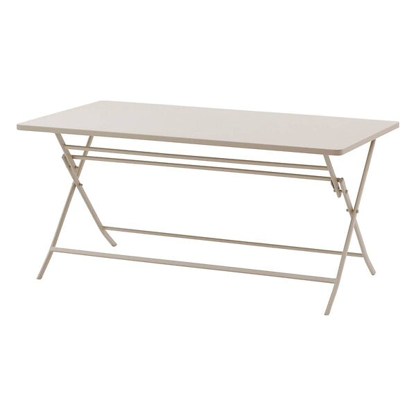 HESPERIDE - Table de jardin pliante rectangulaire "Greensboro" argile 6 places en acier - large