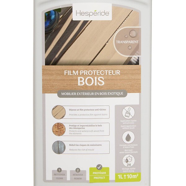 HESPERIDE - Film protecteur pour bois exotique finition transparente 1L - large