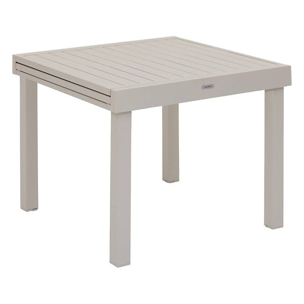 HESPERIDE - Table de jardin extensible "Piazza" argile 8 places en aluminium traité en epoxy - large