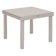 HESPERIDE - Table de jardin extensible "Piazza" argile 8 places en aluminium traité en epoxy - vignette