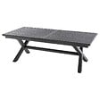 HESPERIDE - Table de jardin extensible "Axiome" ardoise granitée 10 places en aluminium traité époxy - vignette